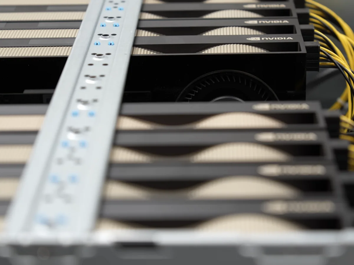 GPU server hardware showing the host platform and installed system components